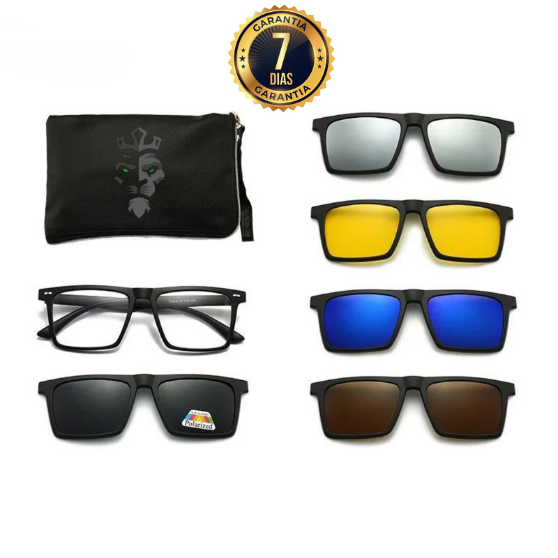 VisionPro™ - Gafas de Sol con Lentes Magnéticas 6 en 1 + Estuche de Regalo + 50%OFF +  Envío Gratis