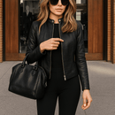 Campera  de cuero Isadora