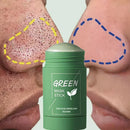 Green Tea Solid Mask Deep Cleansing Pores Shrinking Remove Blackhead Anti Acne Blemish Refreshing Mud Mask Brightening Skin Care